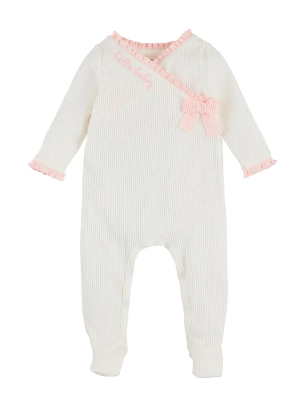 NWT Mudpie White and Pink  "Hello Baby" Sleeper